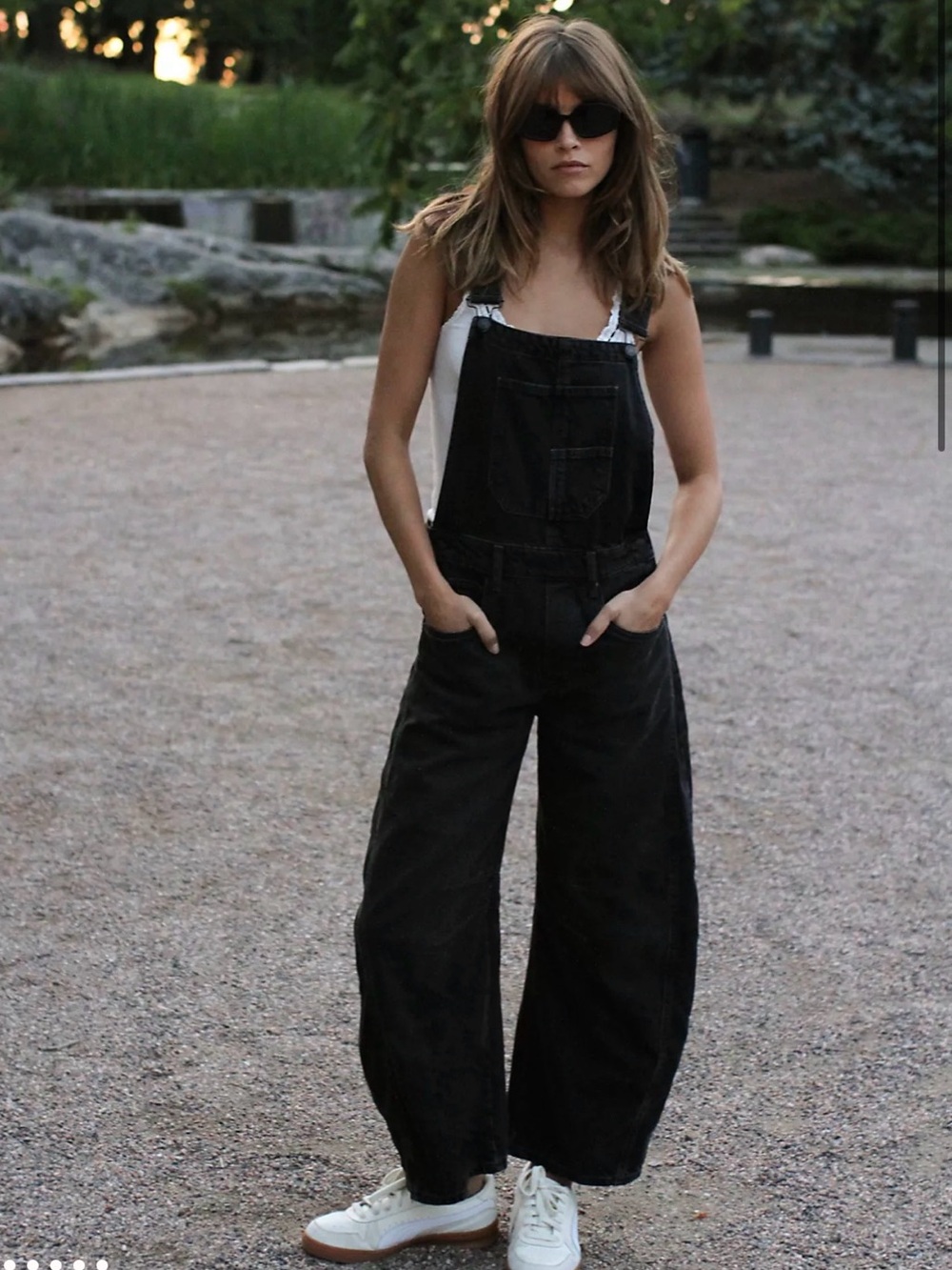 Free People Good Luck Barrel Overalls Soundwave